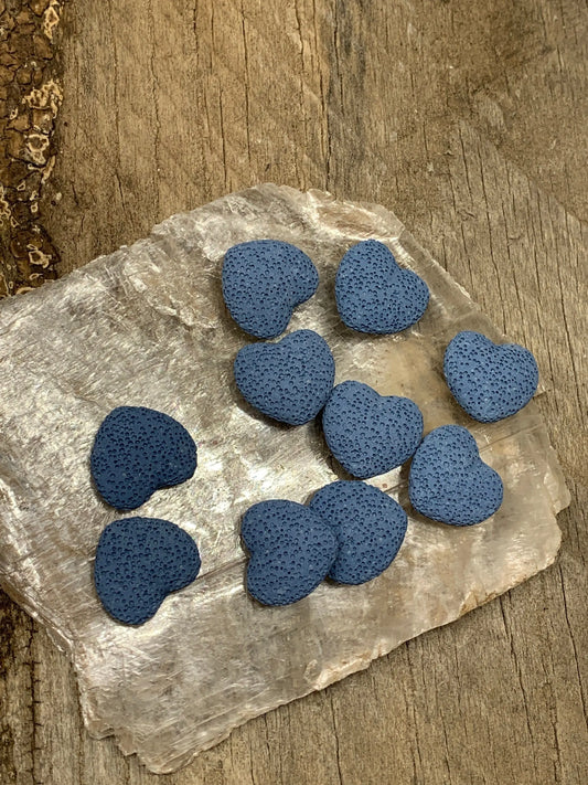 Lava Heart Blue  (Approx. 1") 0545 - Shop Wholesale Crystals