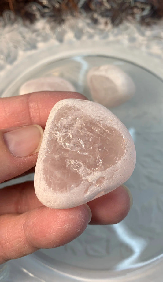 Rose Quartz Seer Stone, Window Stone (Approx. 1 1/8" - 2") 1579 Shop Wholesale Crystals