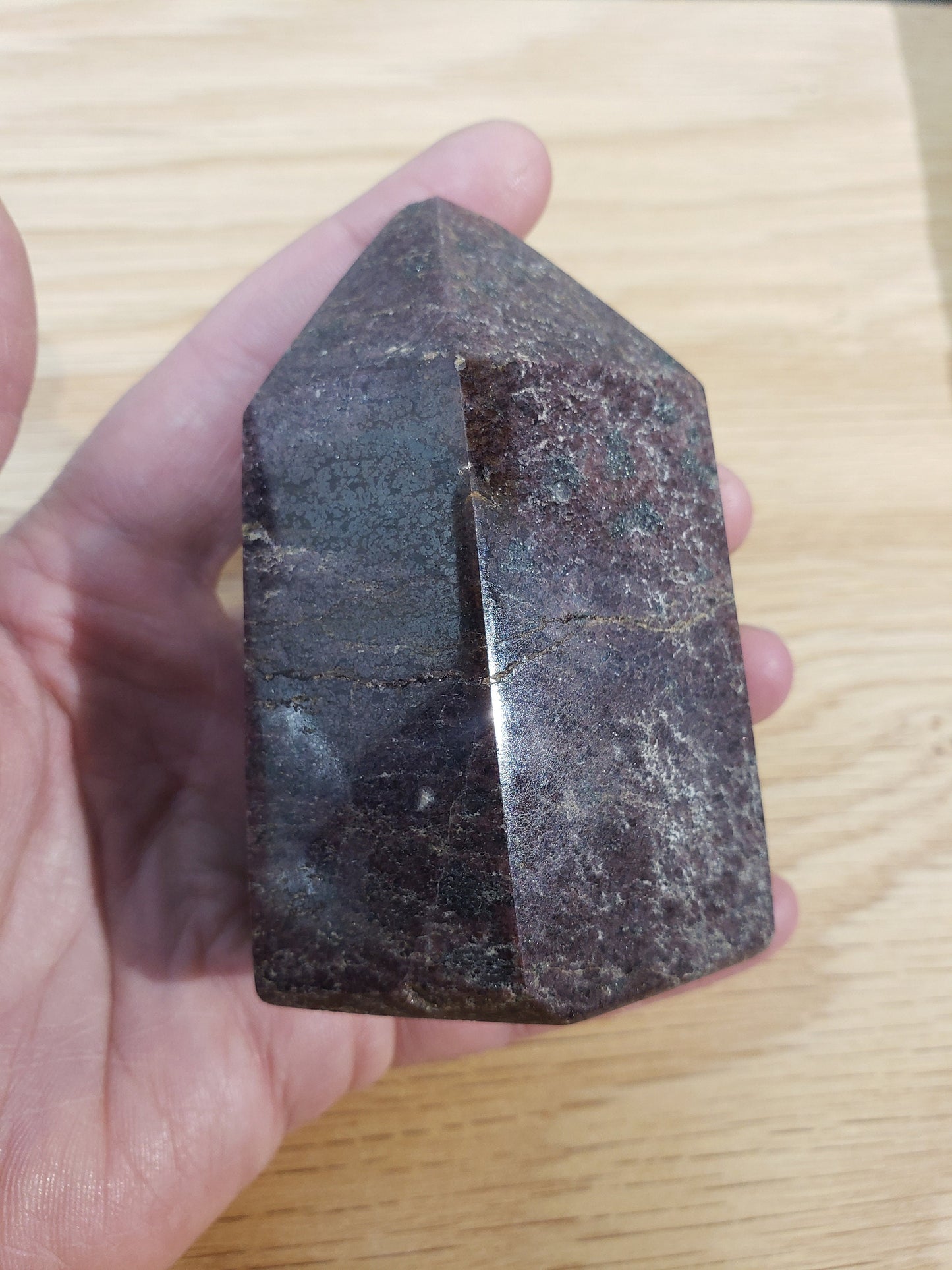 Garnet Obelisk, Large, Beautiful, Root Chakra, Grounding, Grid Making 0921