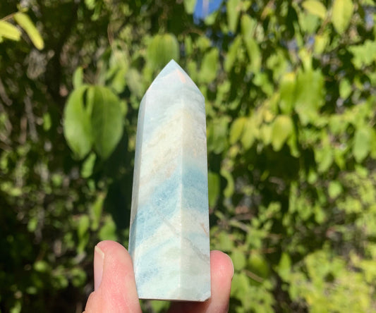 Blue Onyx Obelisk (Approx. 3 3/4 “) 0302