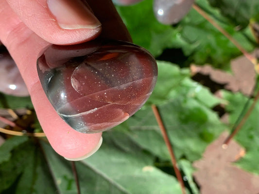 Plum Agate, Tumbled, Polished. (Approx 1"- 1/4) Polished Stone. BIN-1423 Shop Wholesale Crystals