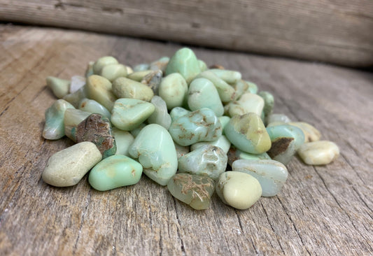 Chrysoprase Tumbled Stone 0748 (Approx. 3/8”- 5/8”)