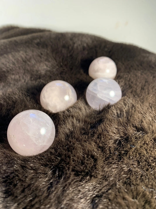 Rose Quarts Sphere 30-40mm, Heart Healing, Self Care, Gift Item 0250 Shop Wholesale Crystals