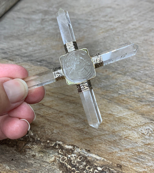 Clear Quartz Crystal Generator (Approx. 3 1/2") PND-0001