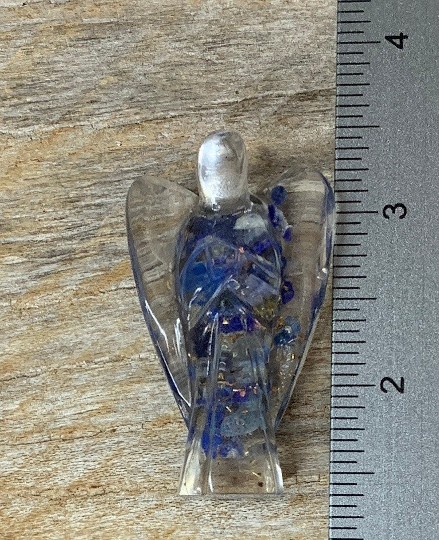 Lapis Lazuli Organite Figurine 0107 (Crystals Imbedded in Resin)