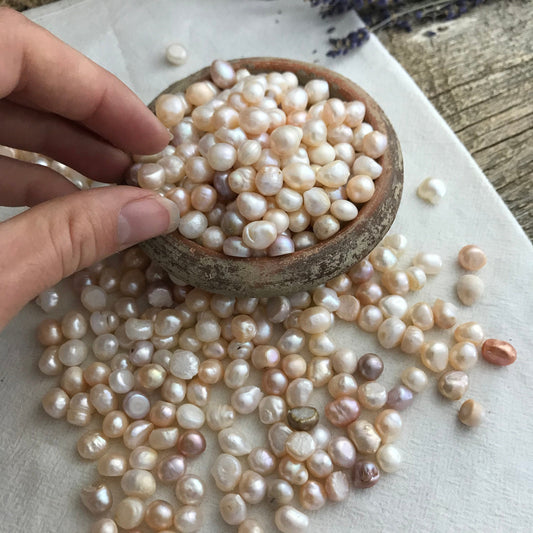 Pearl (Approx 1/3") for Jewelry or Crystal Grid Supply BIN-0667