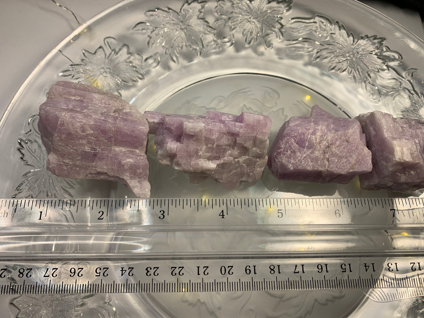 Kunzite (large 1 3/4" - 3") Raw stone. Heart Healing. 1274