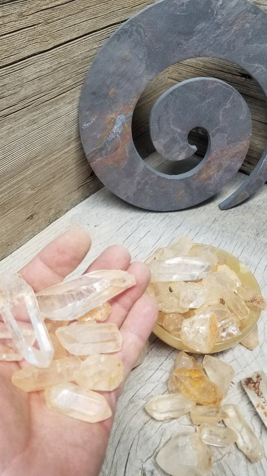 Mine Fresh Quartz Point (Approx 1 1/4 - 2 1/2") Quartz Crystal, Healing Stone, Master Healer 0479