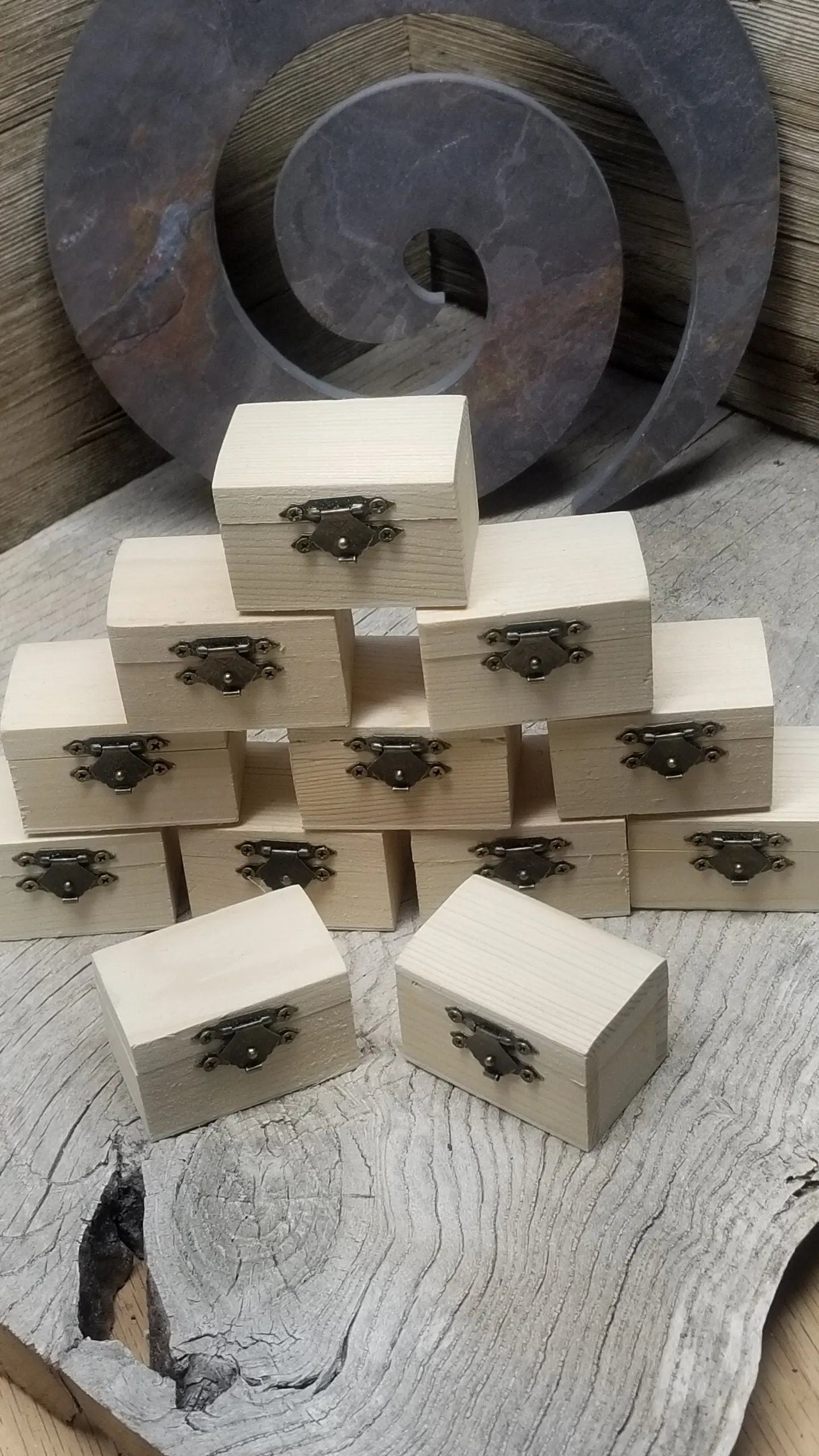 Crystal Mystery Treasure Chest, (chest measures 2 1/4 x 1 1/2 x 1 1/2) 1600 Shop Wholesale Crystals