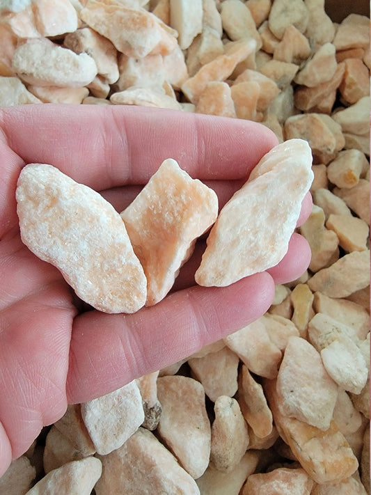 Pink Alabaster Raw Stone (Approx. 1" - 1 1/2") Found in Utah, Forgiveness Stone 1279 Shop Wholesale Crystals