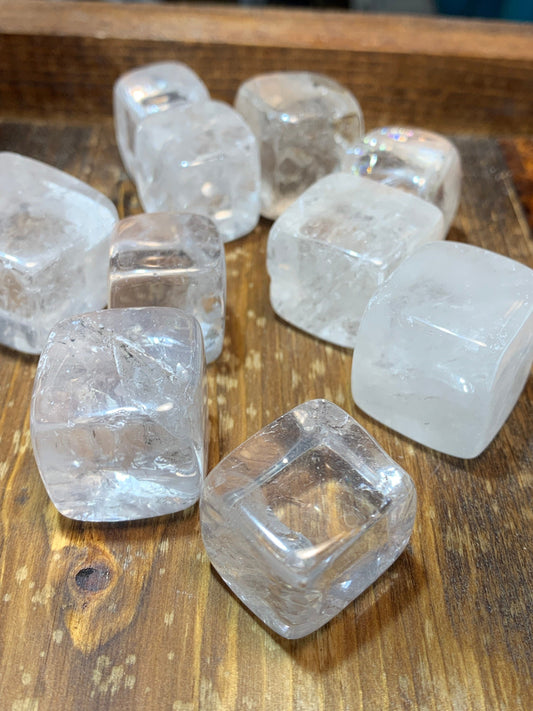 Clear Quartz Cube Polished (Approx. 5/8" - 1") 0082