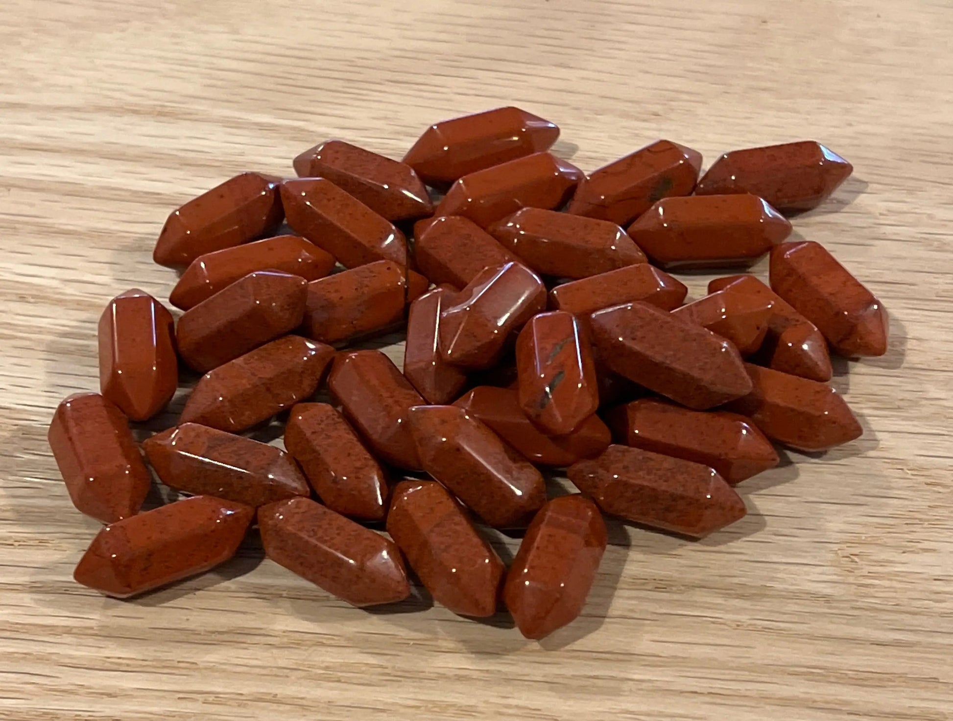 Red Jasper Double Terminated Crystal Point T-0018 (Approx. 3/4”) Shop Wholesale Crystals