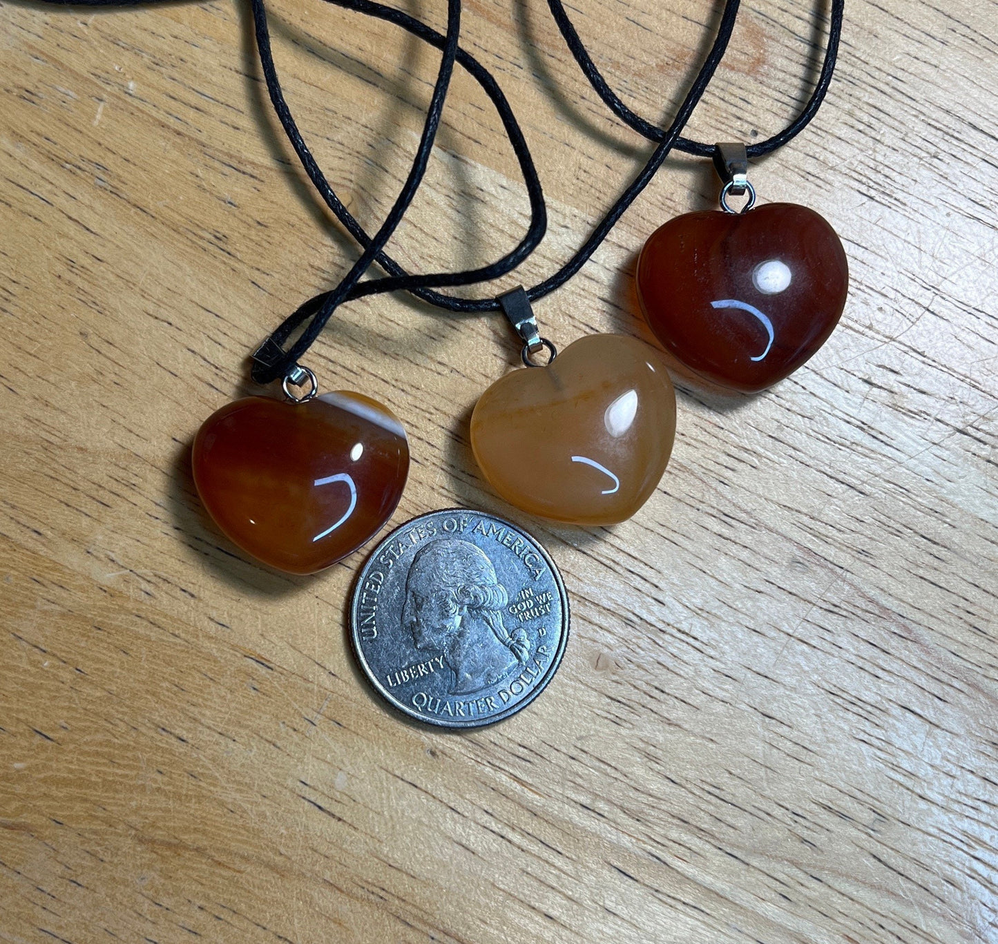 Carnelian Agate Heart Necklace NCK-2668