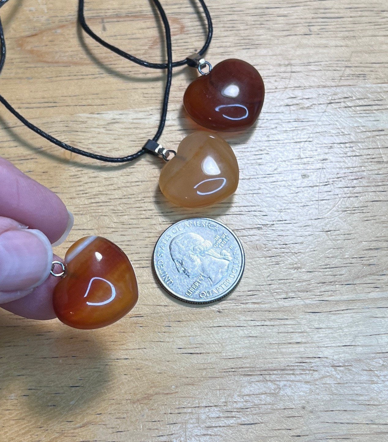 Carnelian Agate Heart Necklace NCK-2668