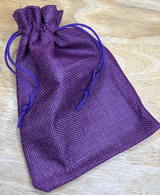 Purple Tweed Bag (Large) BAG-0036 5"x7"