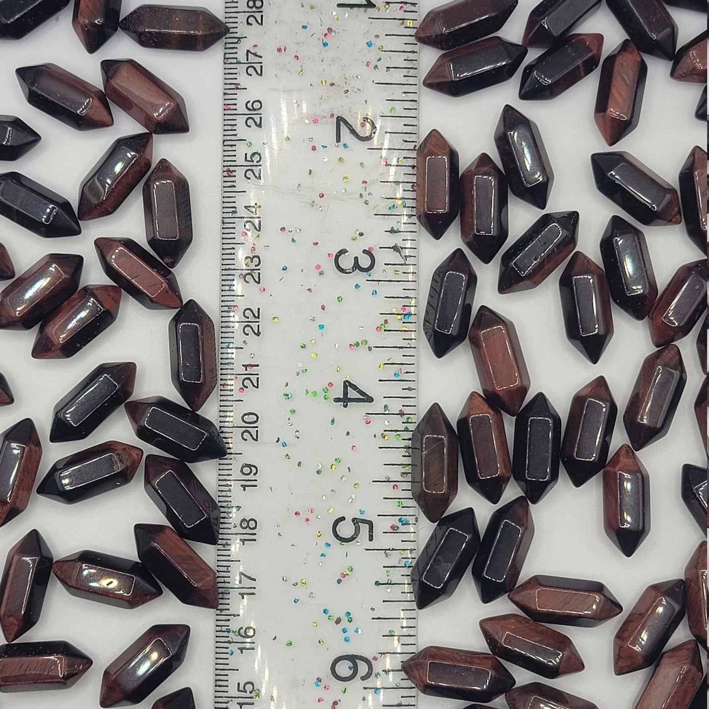Red Tiger Eye Double Terminated Crystal Point T-0027 (Approx. 3/4") Shop Wholesale Crystals