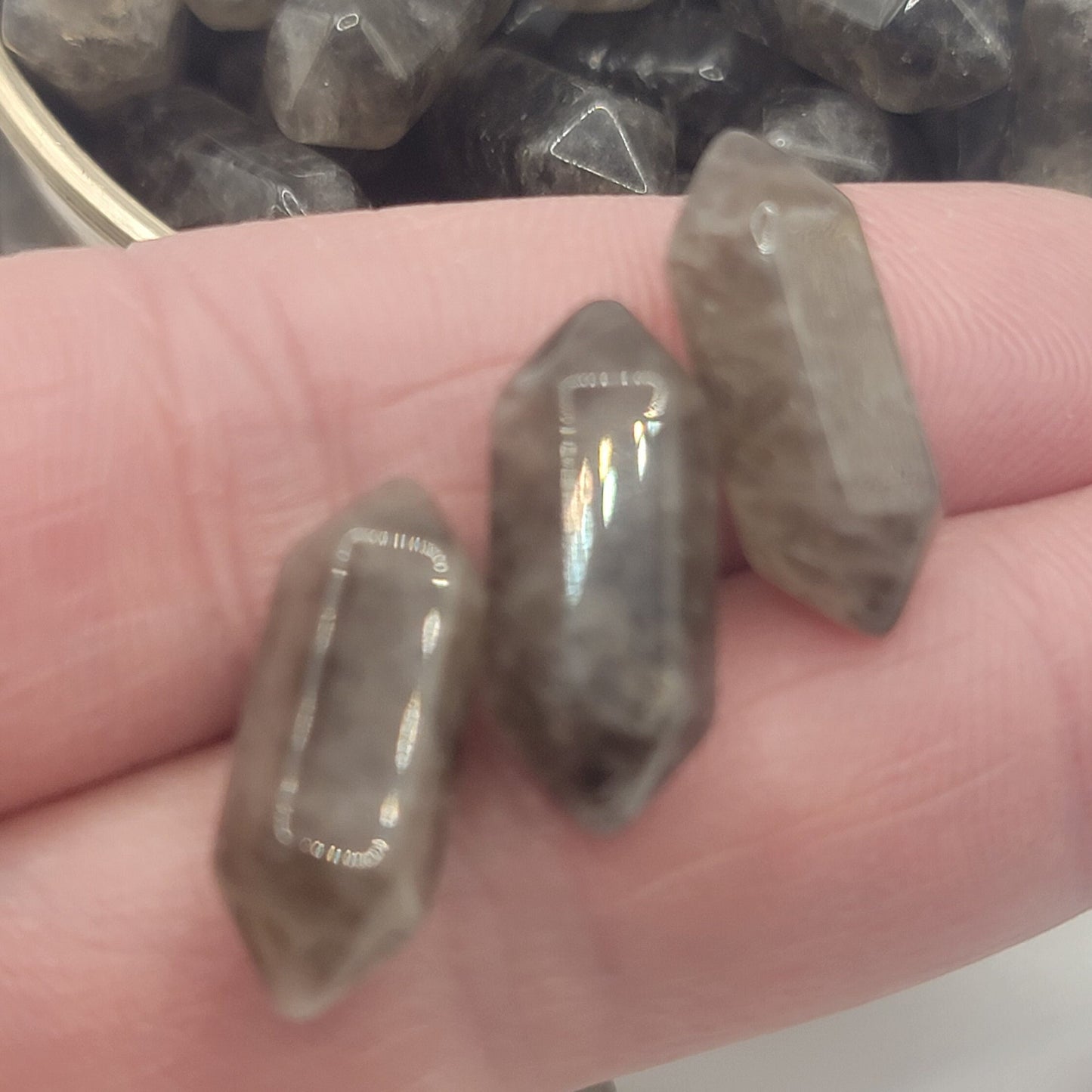 Smoky Quartz Double Terminated Crystal Point T-0064 (Approx. 3/4")