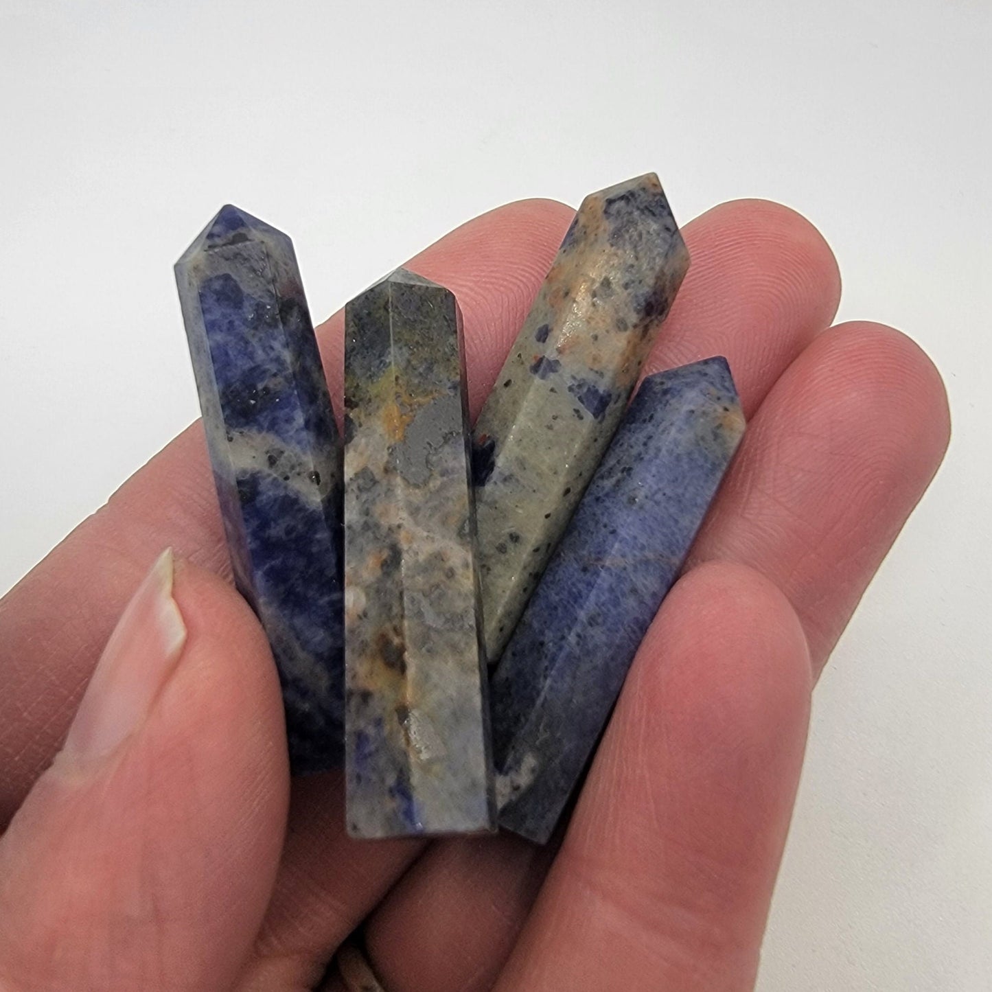 Sodalite Obelisk, Small 0873 (Approx. 1 3/8” - 1 5/8")