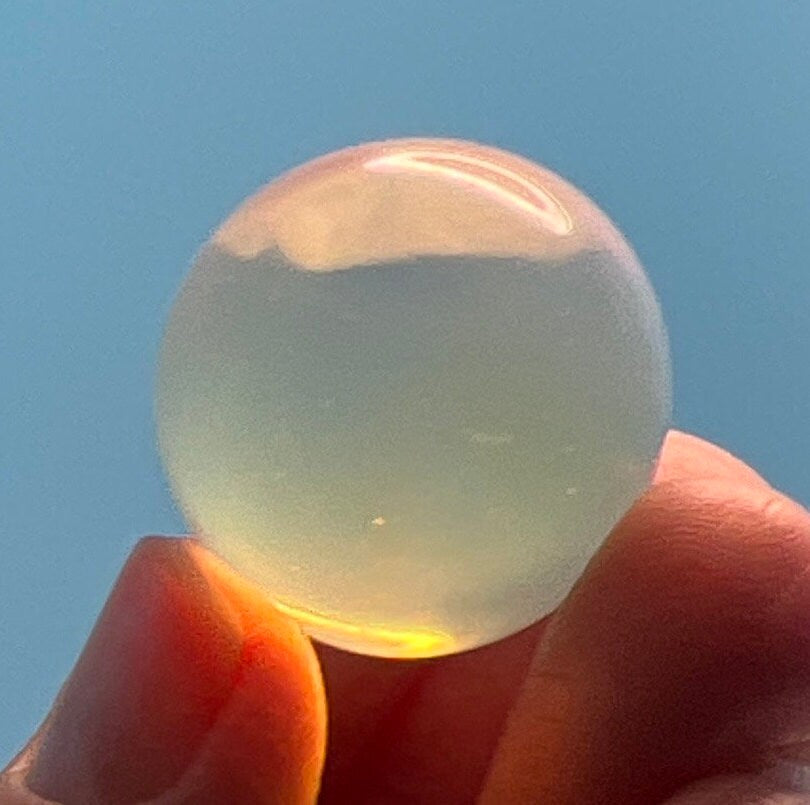 Opalite Sphere Small (Approx. 7/8" - 1 1/8") Polished Stone for Crystal Grid,  Craft Supply 0415