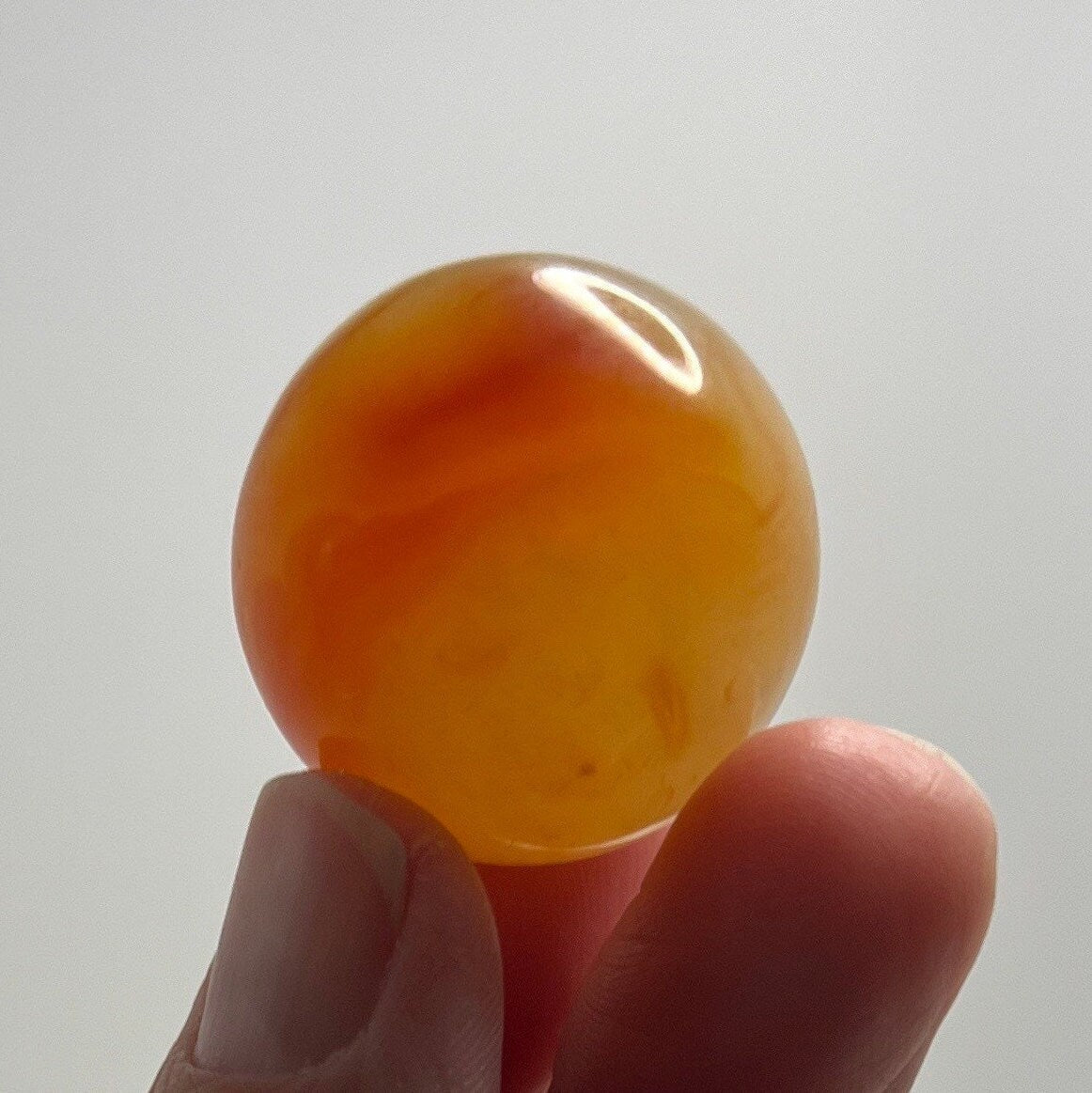 Carnelian Agate Sphere 0446 (Approx. 1”- 1 1/8”)