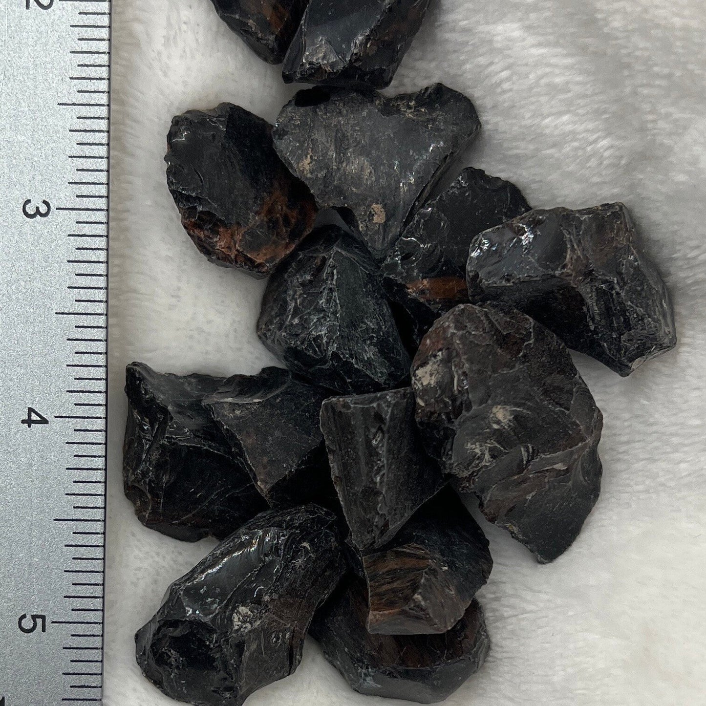 Mahogany Obsidian Raw Tumbled Stone, Found In Utah 0483 (Approx. 3/4”- 1 1/2”)