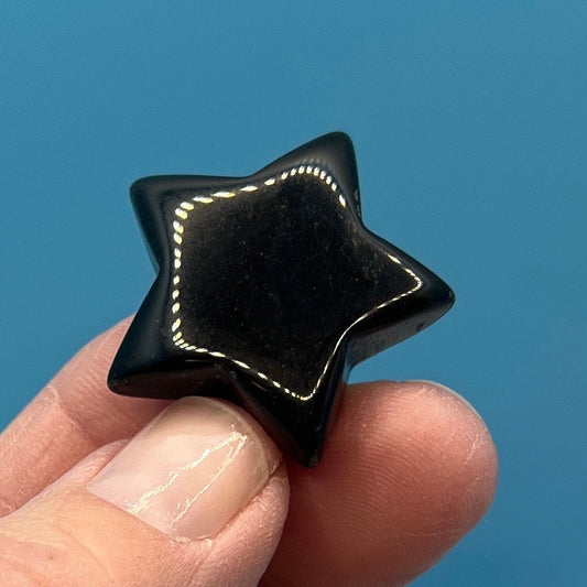 Black Obsidian Star (Approx. 1 1/4") 0147