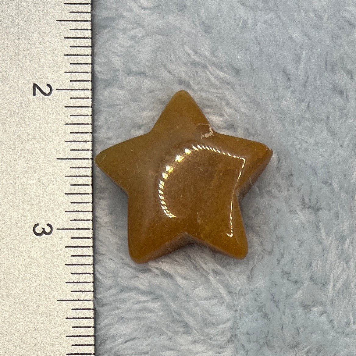 Yellow Quartz Star 0037 (Approx. 1 1/4”)