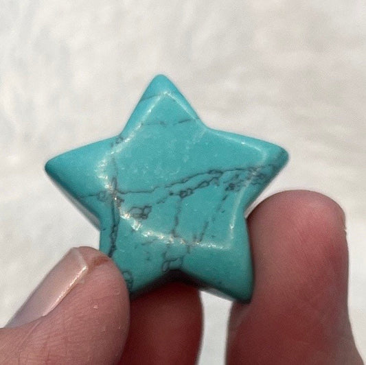 Blue Howlite Star 0212