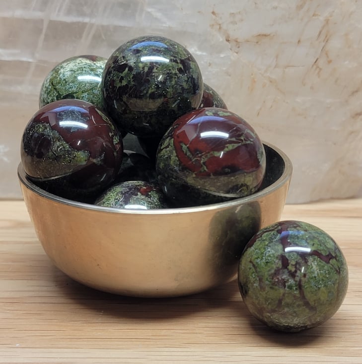 Dragon's Blood Jasper Sphere 1443 (Approx. 3/4”)