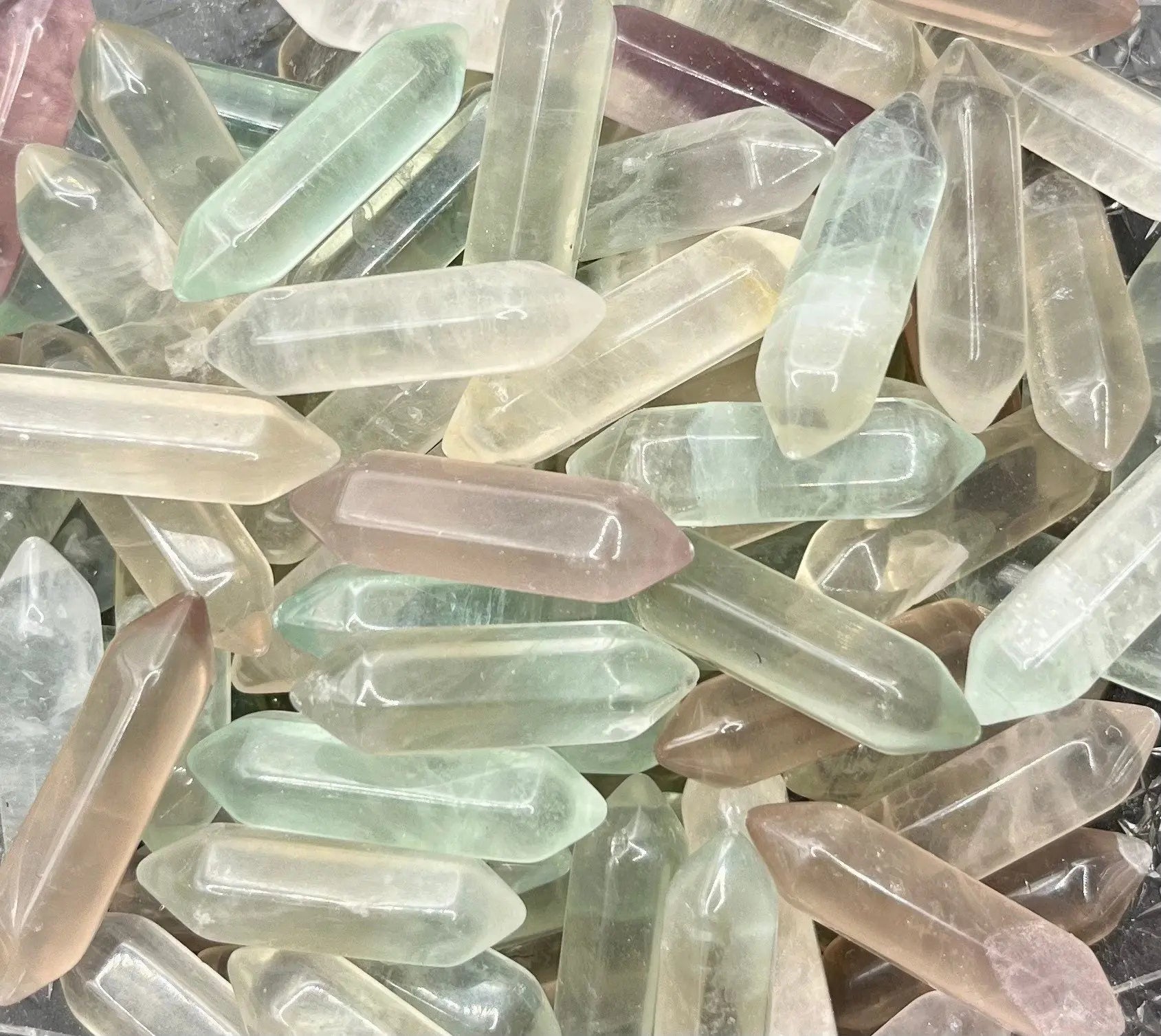 Fluorite Double Point, Double Terminated Crystal (Approx. 1 1/8") T-0086 Shop Wholesale Crystals