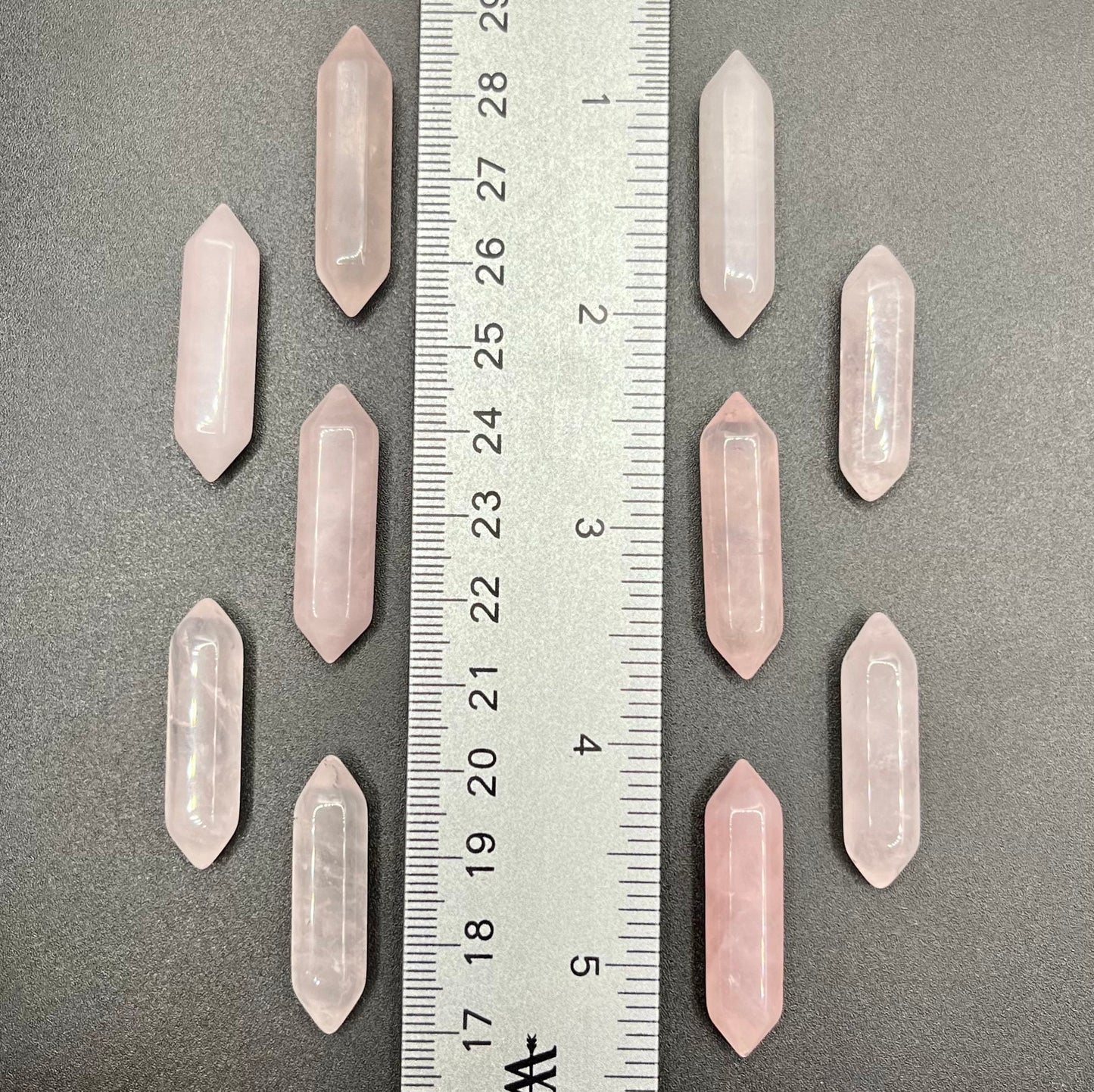 Rose Quartz Double Terminated, Double Point Crystal (Approx. 1 1/8”) 1646