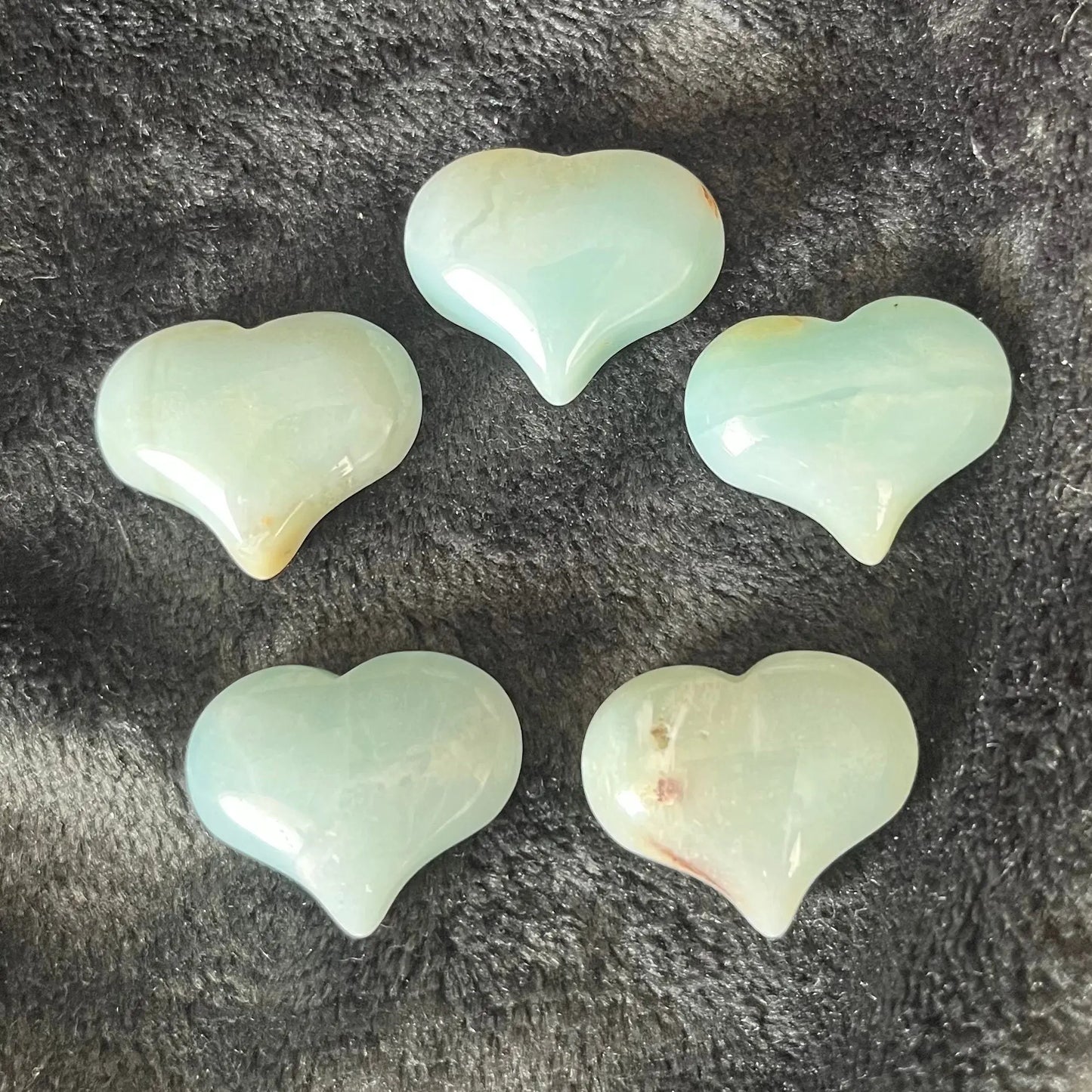 Amazonite Puffy Heart (Approx. 3/4”x1”) 0540-B Shop Wholesale Crystals