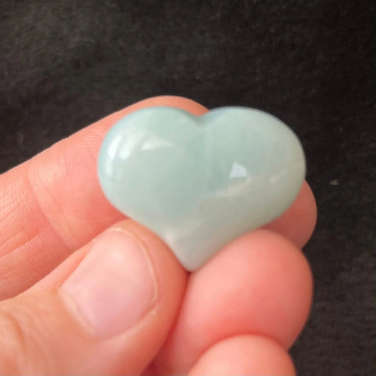 Amazonite Puffy Heart (Approx. 3/4”x1”) 0540-B Shop Wholesale Crystals