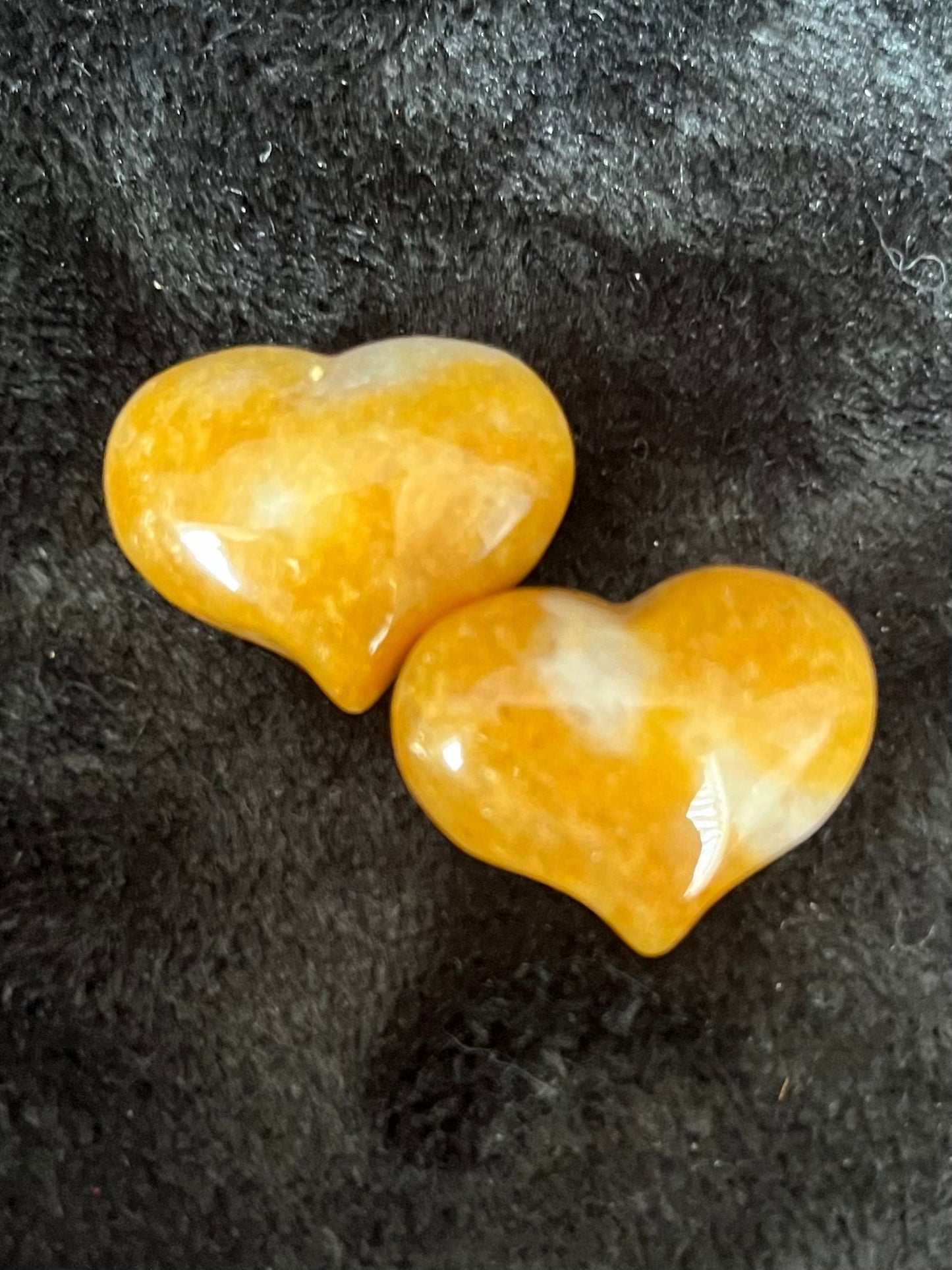 Yellow Aventurine Puffy Heart (Approx. 3/4”x1”) 0540-C