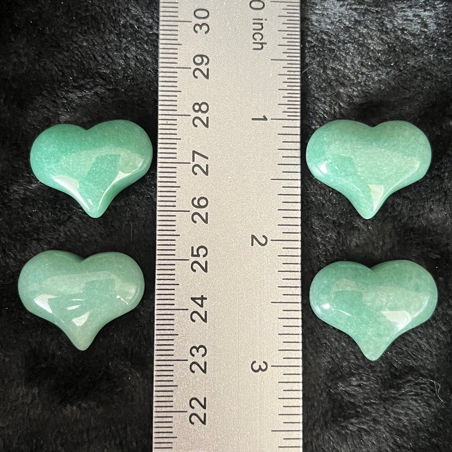 Green Aventurine Puffy Heart (Approx. 3/4”x1”) 0535-A