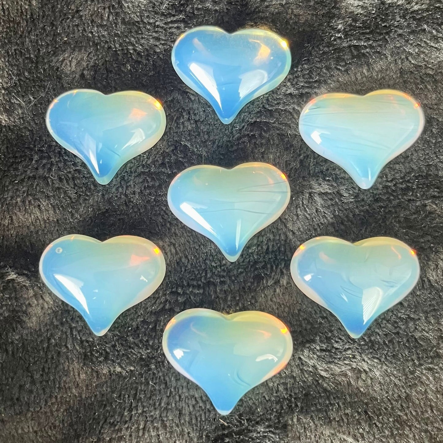 Opalite Puffy Heart (Approx. 3/4”-1”) 0542-B