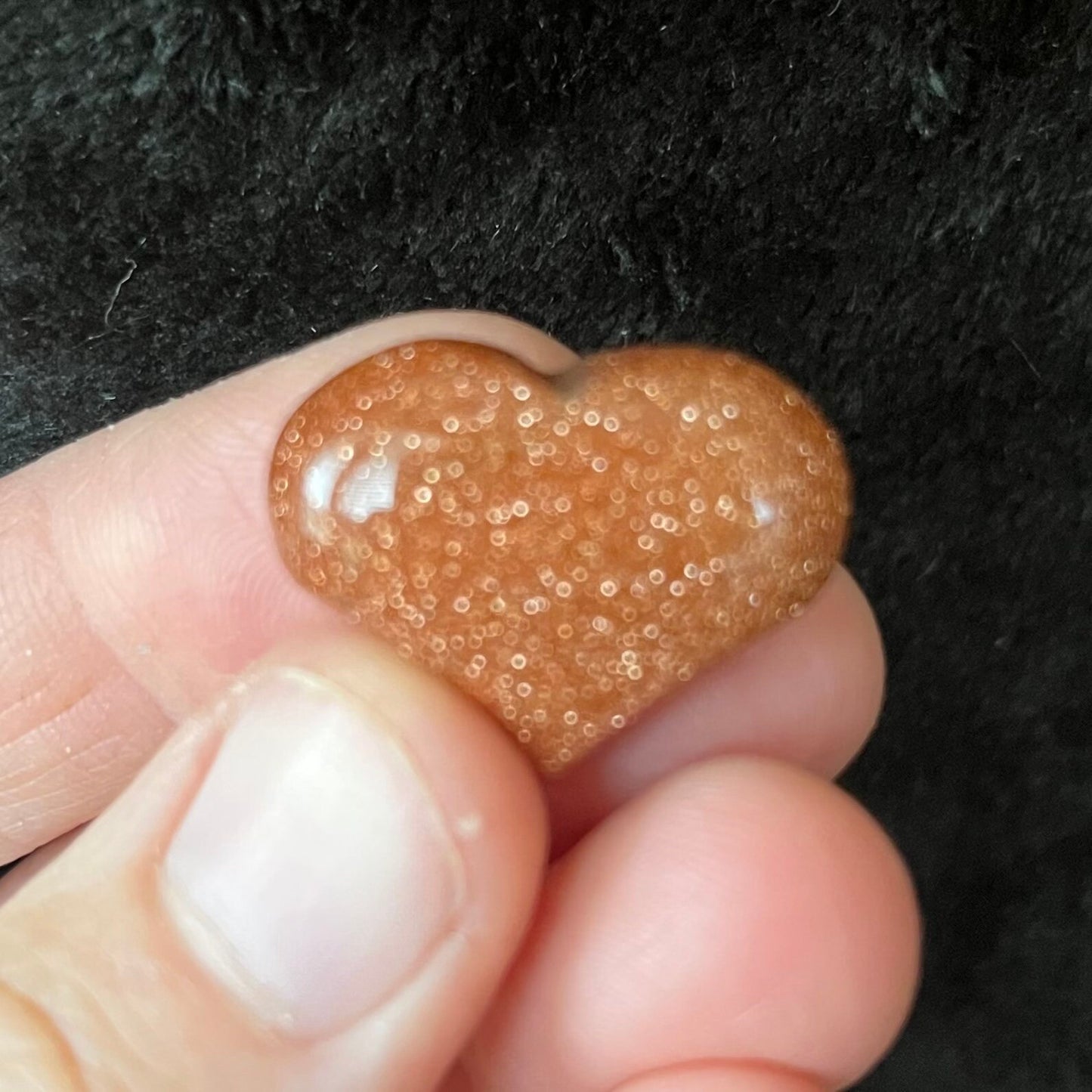 Goldstone Puffy Heart (Approx. 3/4”x1”) 0535-C