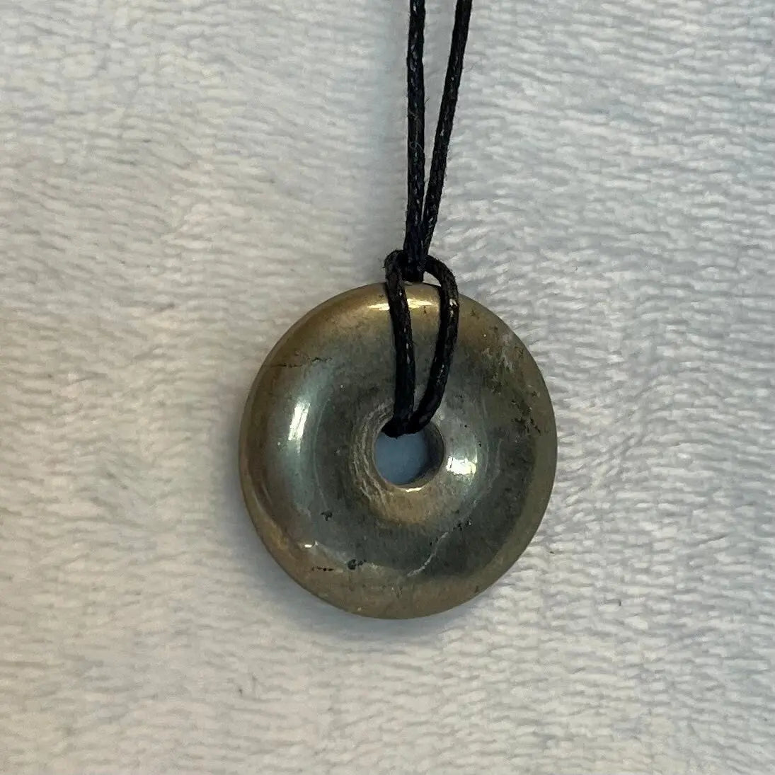 Iron Pyrite Pi Stone Necklace (30mm) NCK-2688 Shop Wholesale Crystals