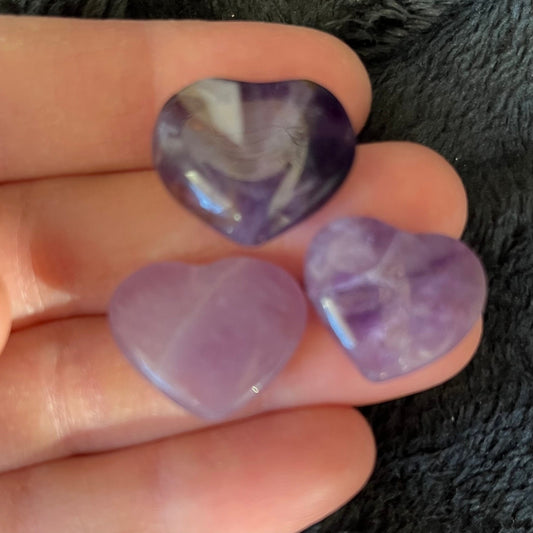 Amethyst Heart (Approx. 5/8”-3/4”) 1430