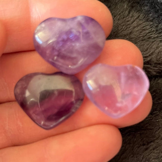 Amethyst Heart (Approx. 3/4”-1”) 0503