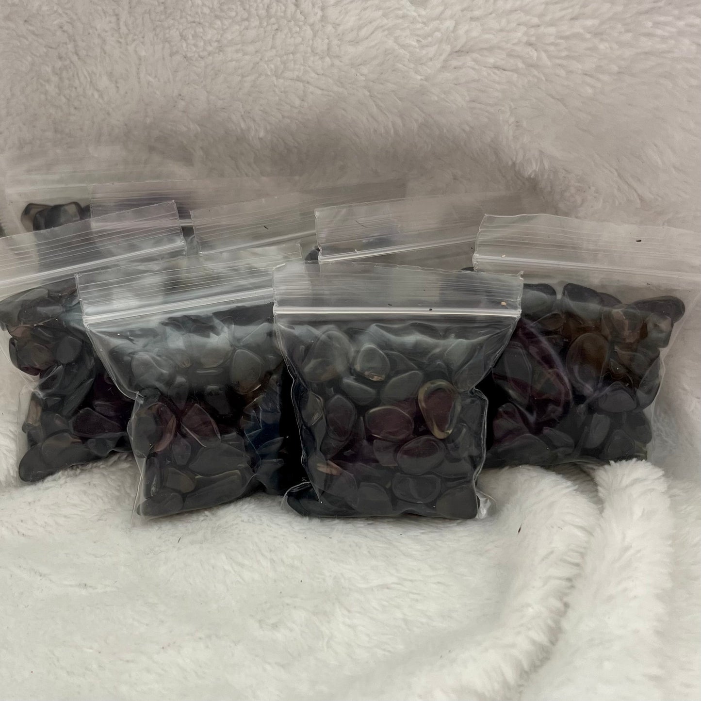 Tiny Obsidian Apache Tear, 1oz bag 0332