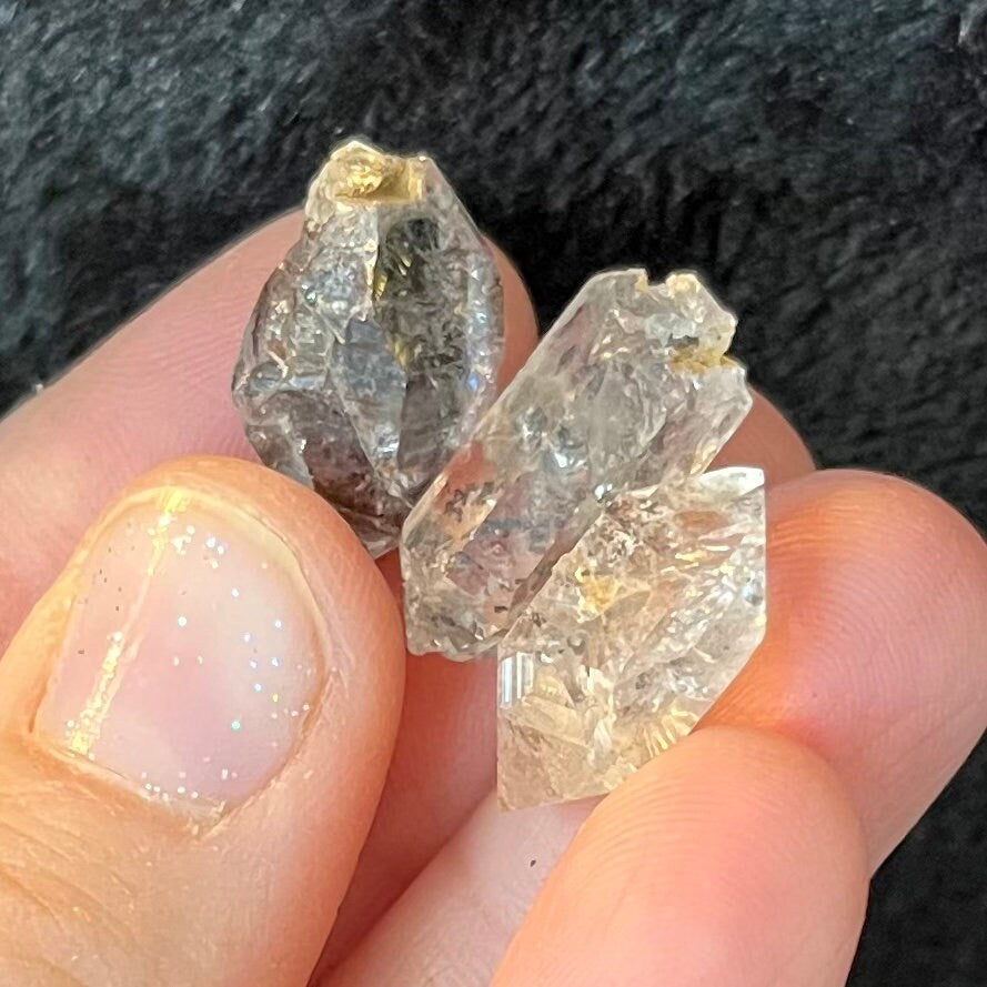 Herkimer Diamond, Natural, Raw/Rough Crystal, Warrior 0423 (Approx. 1/2" - 3/4")