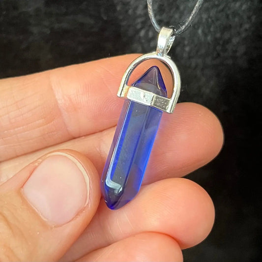 Royal Blue Quartz Point Necklace NCK-2696 Shop Wholesale Crystals