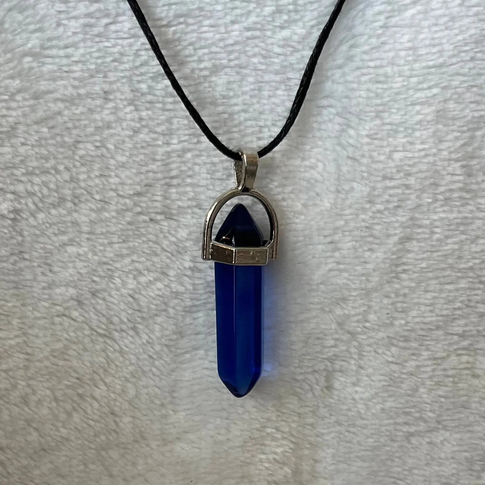 Royal Blue Quartz Point Necklace NCK-2696 Shop Wholesale Crystals
