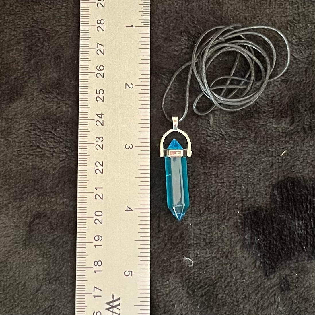 Blue Quartz Point Necklace NCK-2694