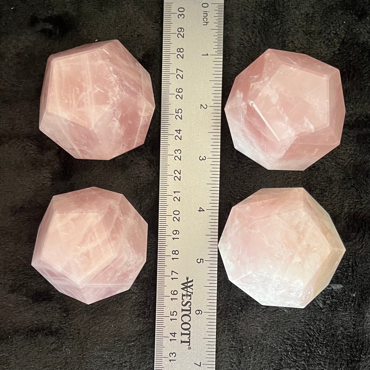 Rose Quartz Dodecahedron (Approx. 50-60mm) 1496