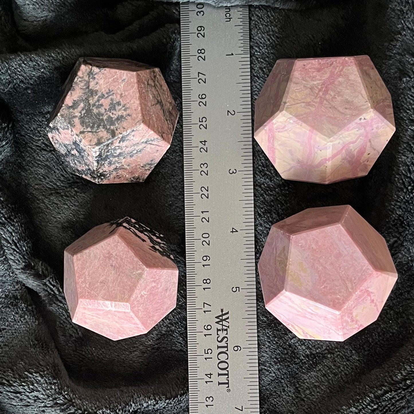 Rhodonite Dodecahedron (Approx. 50-60mm) 1494