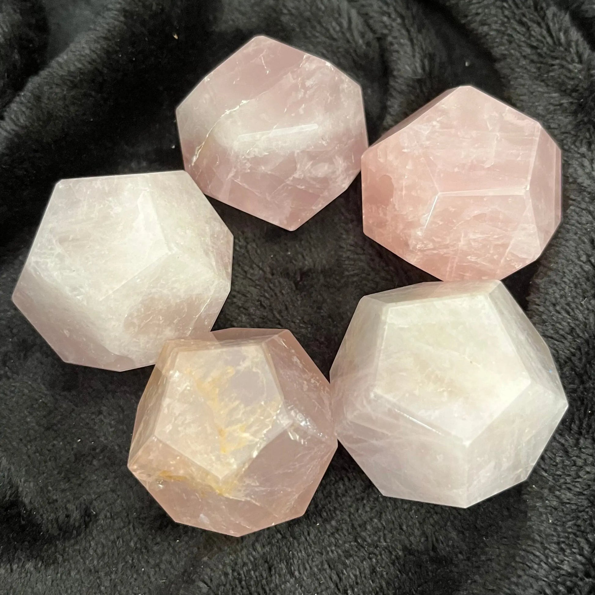 Rose Quartz Dodecahedron (Approx. 35-40mm) 1500 Shop Wholesale Crystals
