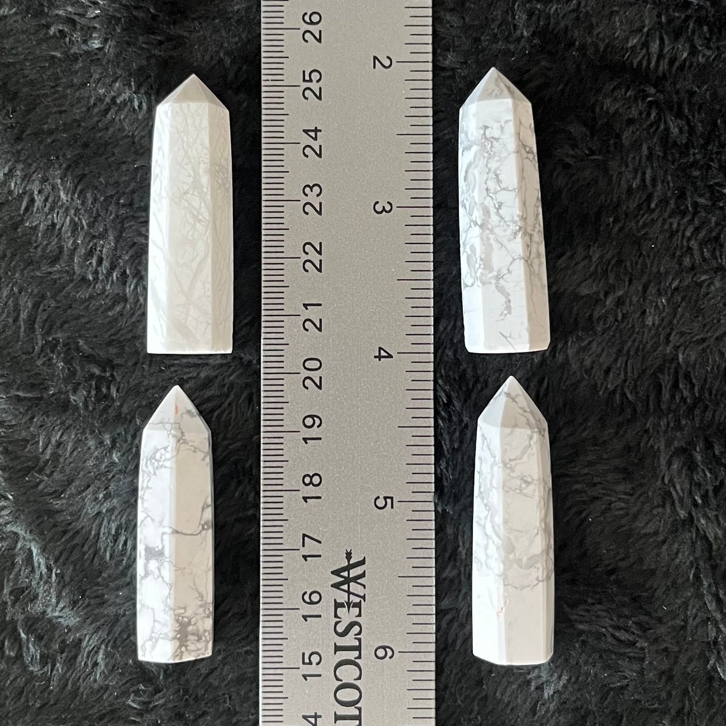 White Howlite Obelisk (Approx. 1 3/4”-2") 0881