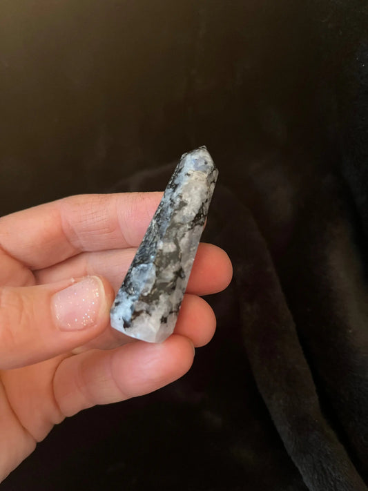 Rainbow Moonstone Obelisk (Approx. 1 3/4”-2") 0875 Shop Wholesale Crystals